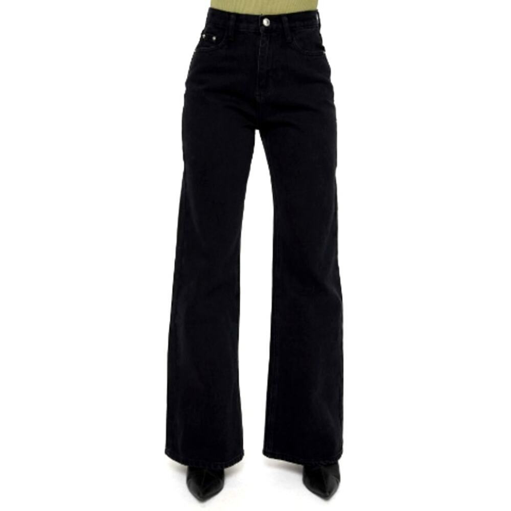 Princess Polly Women's Washed Black Maple Flare Jeans Size 12 - Picture 11 of 12